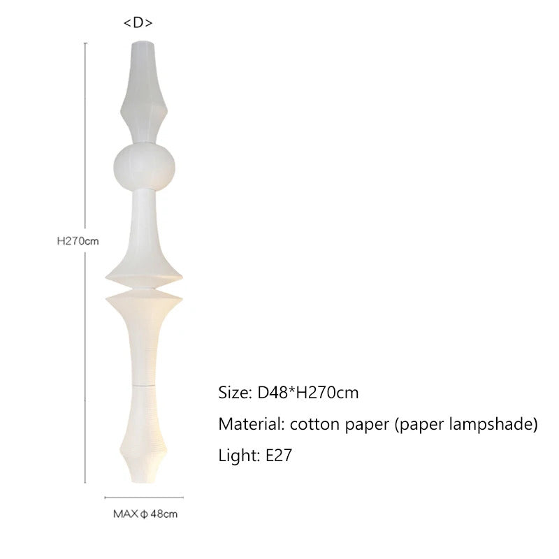 Nordic Wabi Sabi Wind Rice Paper Led Pendant Lights Living Room Bedroom Corner Chandelier