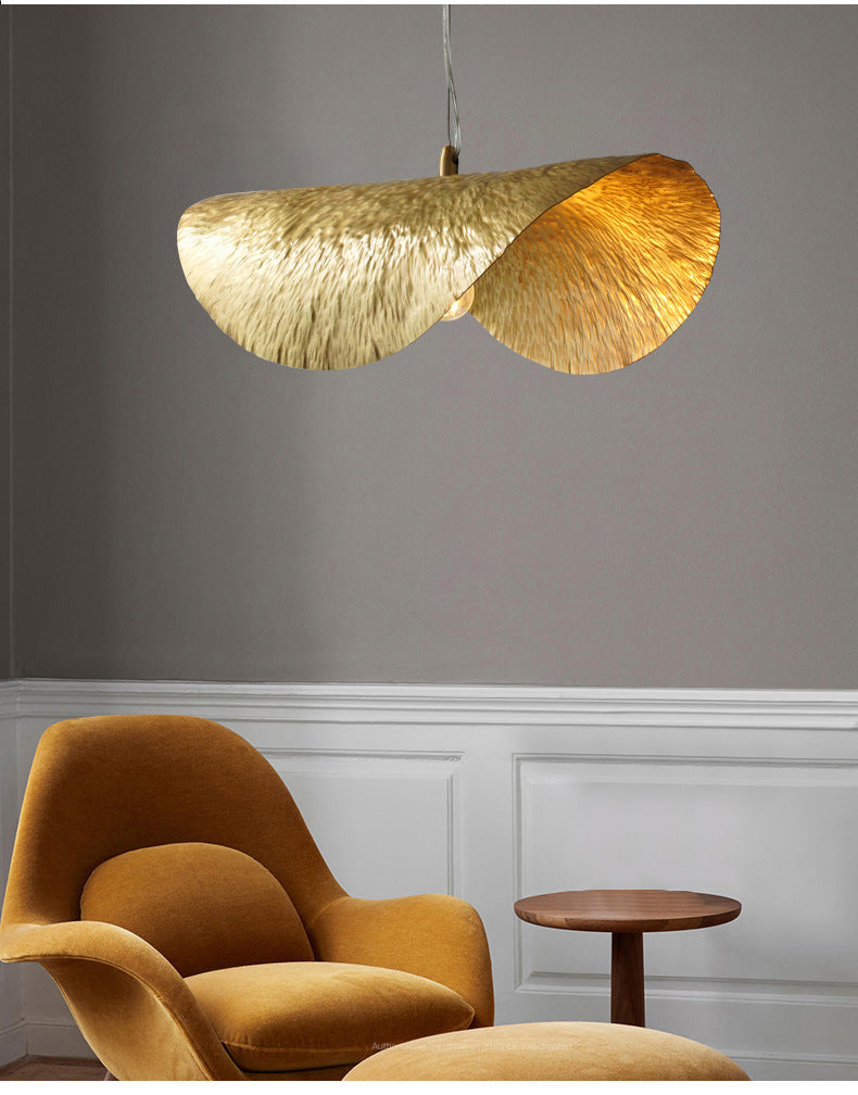 Hammered Brass Suspension Llight  retro pendant light
