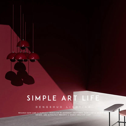 Denmark Designer Semicircular Flower Bud Pendant Lamp LED Lighting Luminaires