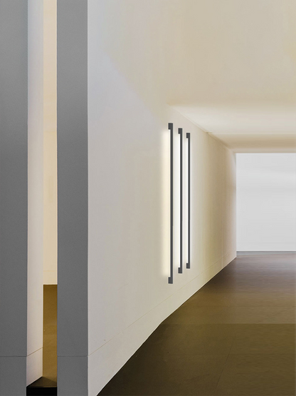 Modern Black Long Strip Wall Lamp Outdoor waterproof Corridor staircase wall light