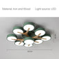 Modern Ceiling Lamp Bedroom Minimalist Wood Home Decor Lighting Fixtures