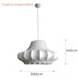 Nordic Silk Led Pendant Lights for Living Dining Room Food Tables Study Bedroom Chandelier Home Decor Hanging Light Fixture