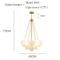 Nordic Simple Frosted Glass Bubble Ball Chandelier Bedroom Clothing Store Lamp Cloud Soft Look Children Room Pendant Lights LED