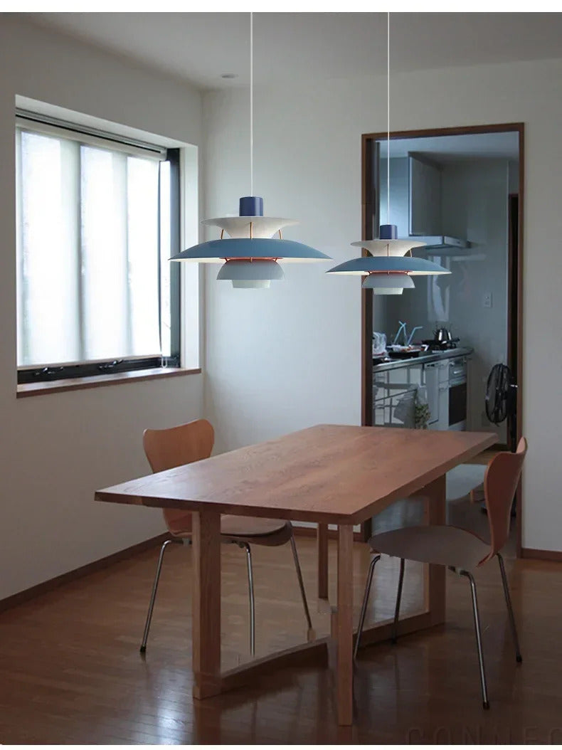 PH Pendant Lamp Danish Designer Umbrella Ceiling Chandelier Modern Colorful Led Pendant Lamp