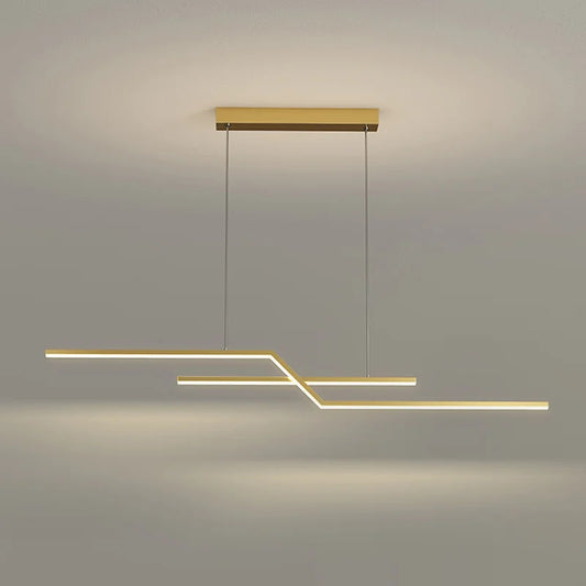 Modern geometric pendant light Led Home suspension metal
