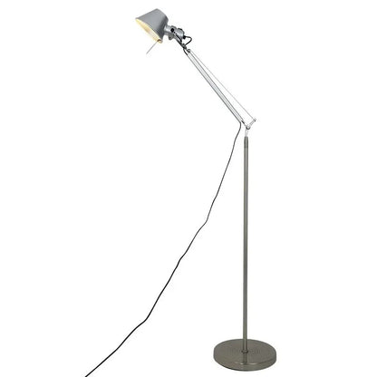 Nordic Silver Retro Floor Lamps Adjustable Bedroom Living Room Study Office Simple Hotel Designer LED Wall Light Decorative Home