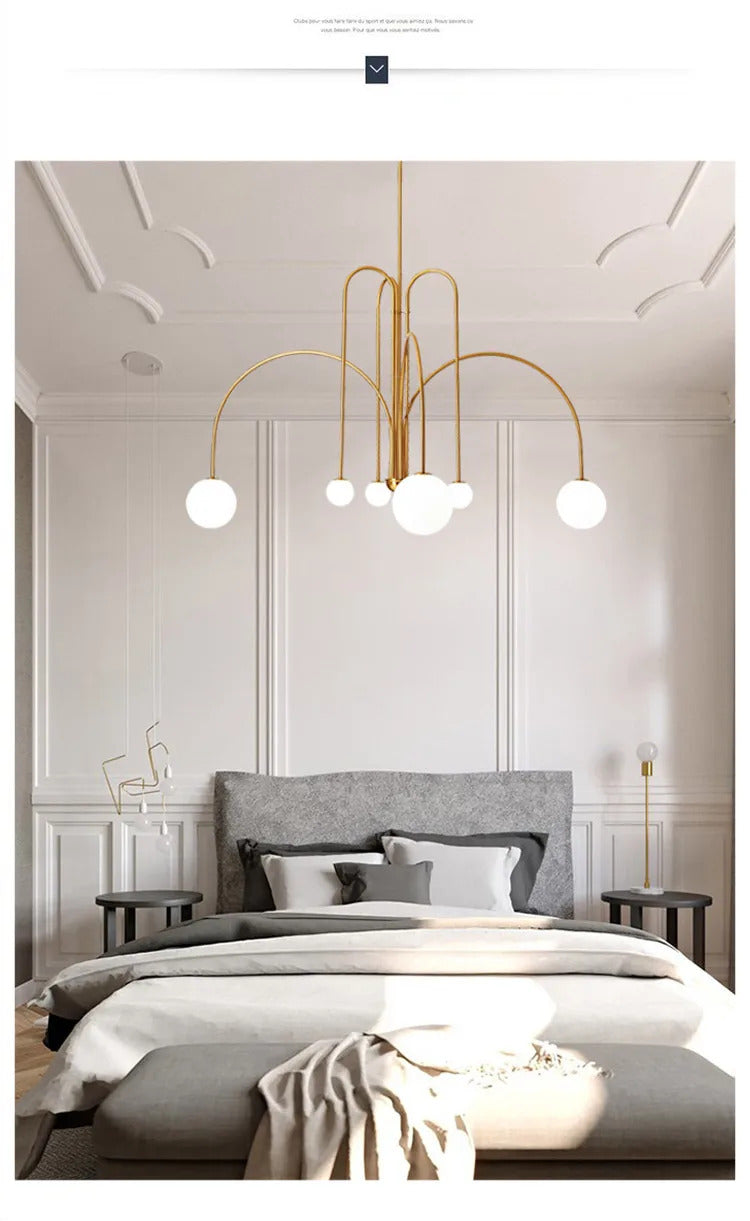 Nordic Minimalist Pendant Light Living Room Restaurant Lamp