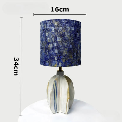 New Modern Color Blocking Art Carambola Ceramics LED Table Lamp Romantic Home Lighting Decoration Bedroom Study Desk Lights