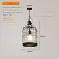 Retro Wrought Iron Chandelier Rustic Orb Vintage Crystal Bird Cage pendant lamps