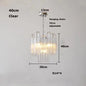 Pink Clear Glass Tube French Design Led Chandelier Lighting Hanging Lamp Lustre Suspension Luminaire Lamp For Dinning Room Decor