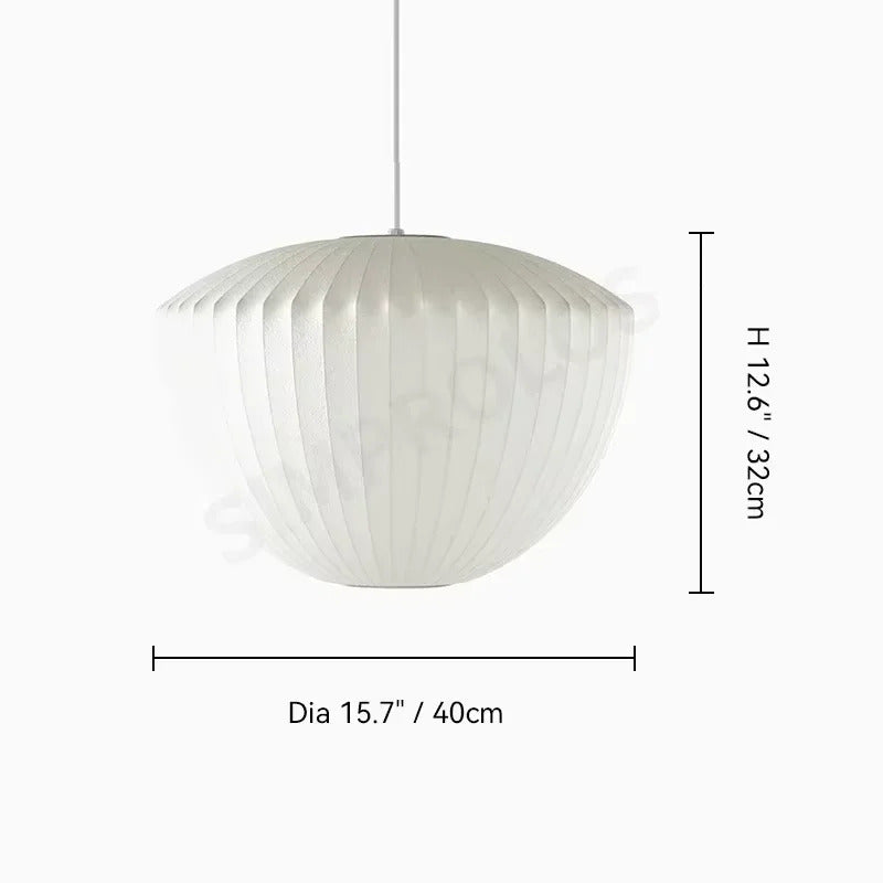 Japanese pendant light white design minimalist lamp Silk Cloth Light Clothing nelson lamp Shop Cloth loft lantern pendant lamp