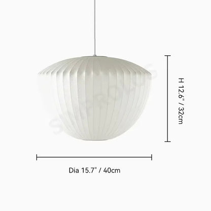 Japanese pendant light white design minimalist lamp Silk Cloth Light Clothing nelson lamp Shop Cloth loft lantern pendant lamp
