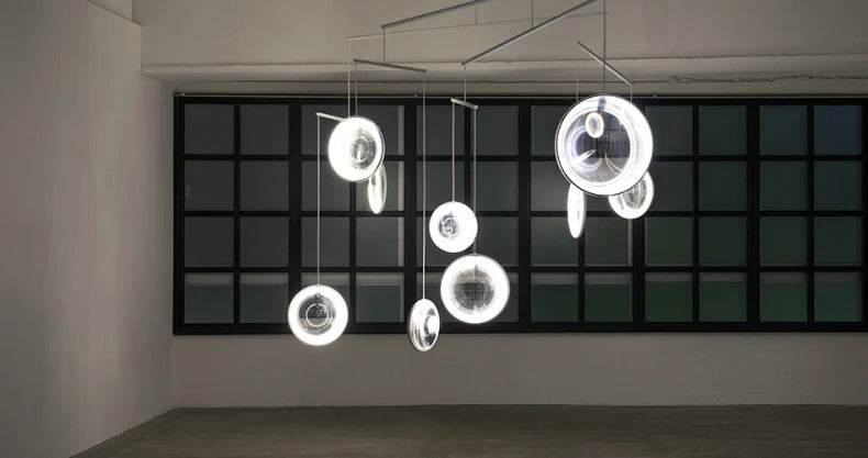 Yuji Okitsu Chandelier LED Round clear glass light replica designer furniture lighting lamp