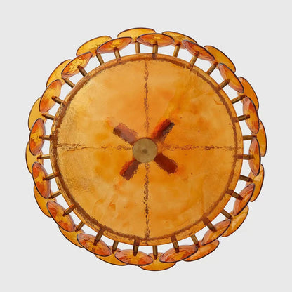 Lorenzo Chandelier Vintage French Living Room Hanging Lamp Orange Chandelier