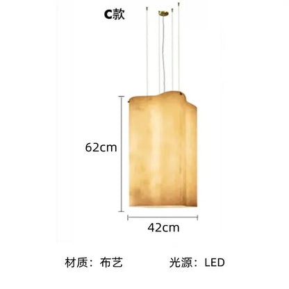 Nuvola Cloud Pendant Lamp Creative LED Fabric Hanging Chandelier