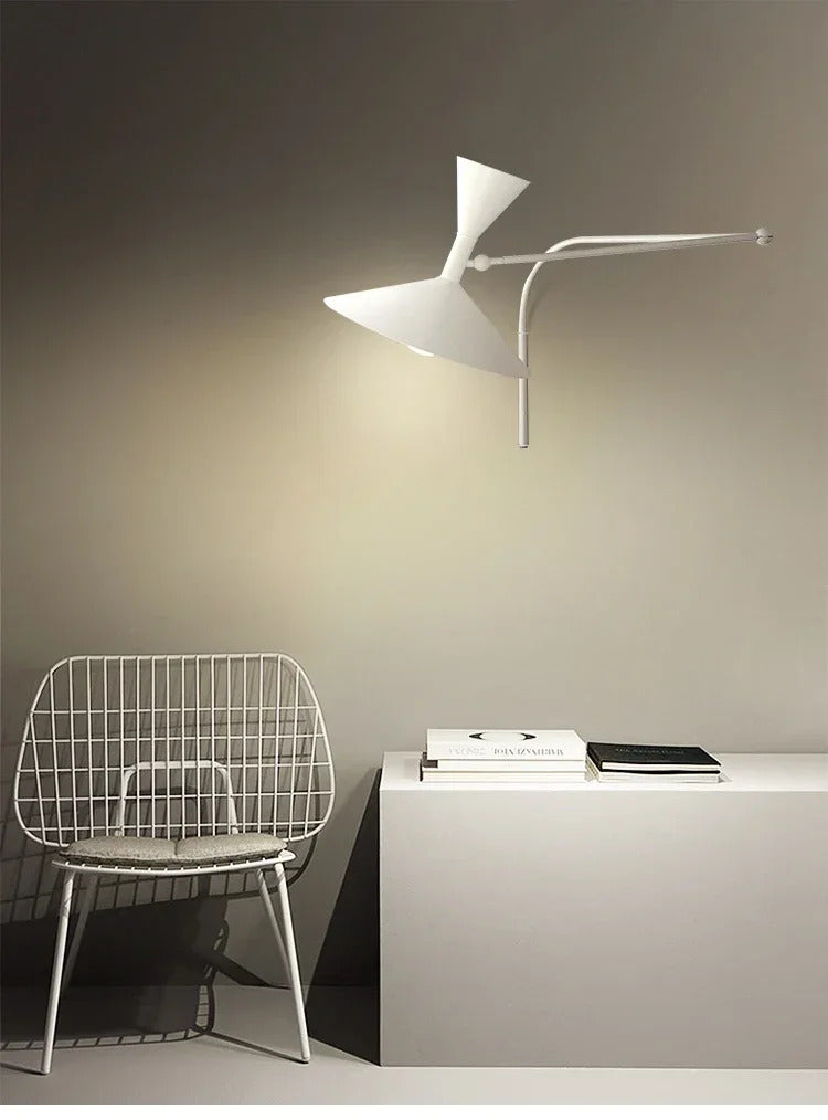 Modern Minimalist Wall Light LED Marseille Italian Designer Swing Arm Adjustable Wall lamp