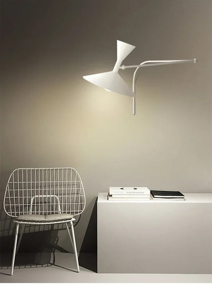 Modern Minimalist Wall Light LED Marseille Italian Designer Swing Arm Adjustable Wall lamp