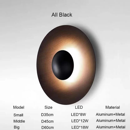 Modern grain LED Wall lamp Nordic round staircase Aisle Corridor Background Sconce light