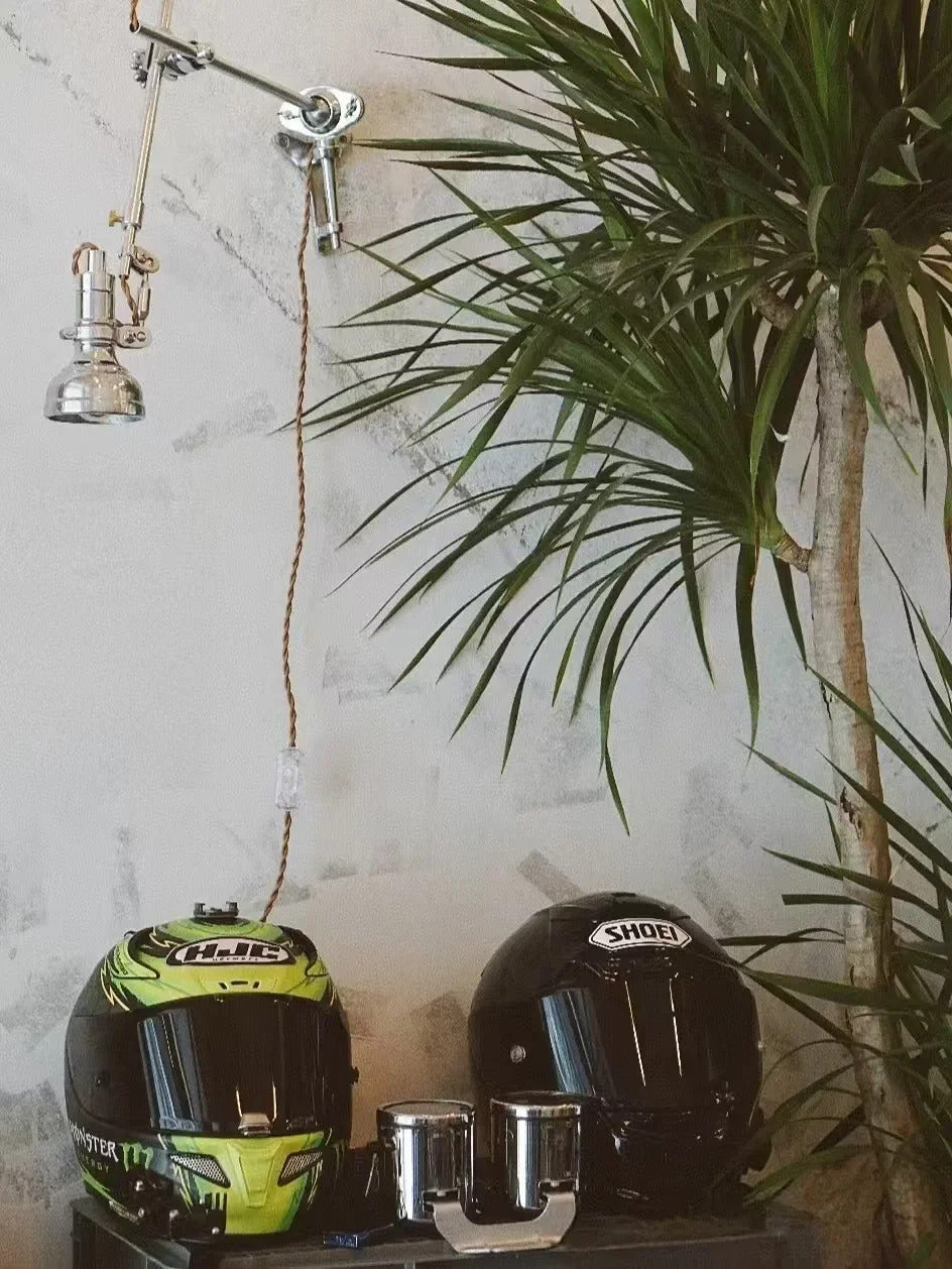 Bauhaus vintage silver wall lamp American Industrial Minimalist Adjustable wall lighting