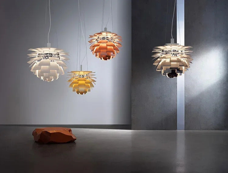 Denmark PH Pinecone Pendant Chandelier Aluminum LED Suspension Lamp