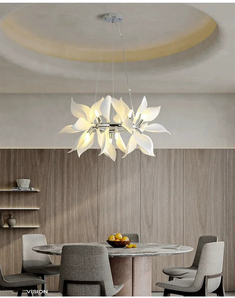 Nordic Petal chandelier Luxury Ceramic Pendant Lamp