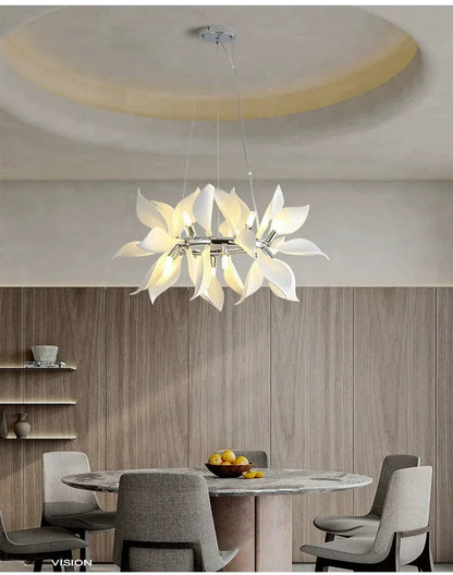 Nordic Petal chandelier Luxury Ceramic Pendant Lamp