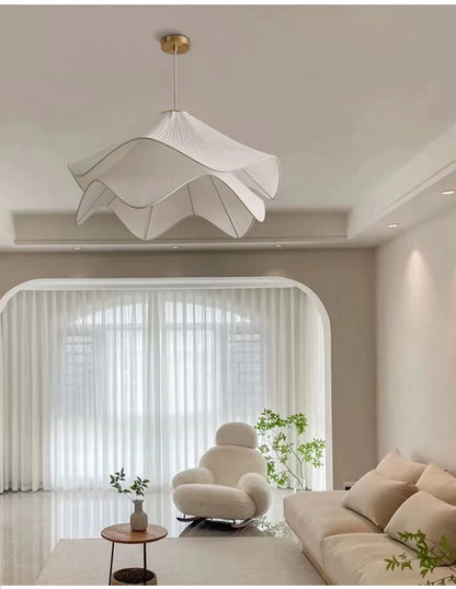 Lia Pendant lamp Nordic white fabric pendant light