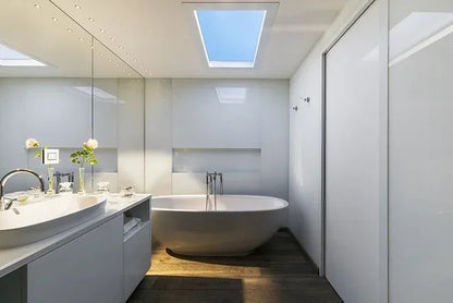 Blue sky ceiling light Kids room semi flush mount ceiling light