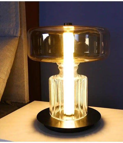 Living room designer desk lamp Nordic minimalist personality creative glass internet celebrity art bedside bedroom desk lamp