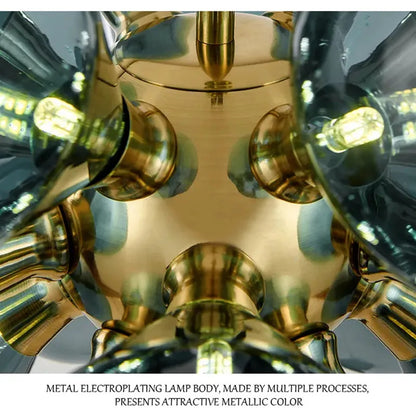 Our blue bubble Chandelier dining table light fixtures