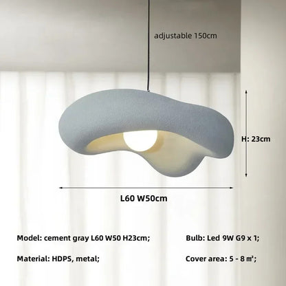 Nordic cream style restaurant chandelier simple bedroom living room dining table lamp wabi-sabi style Hanging lamp fixtures