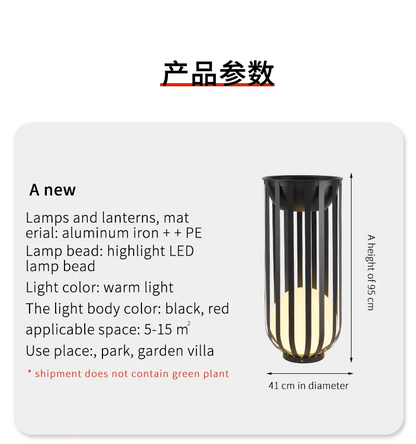 Outdoor Waterproof Lawn Lamps Solar Courtyard Balcony Garden Plant Flowerpot LED lamp