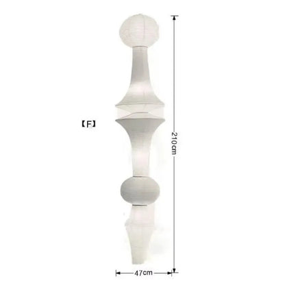 Nordic Wabi Sabi Wind Rice Paper Led Pendant Lights Living Room Bedroom Corner Chandelier