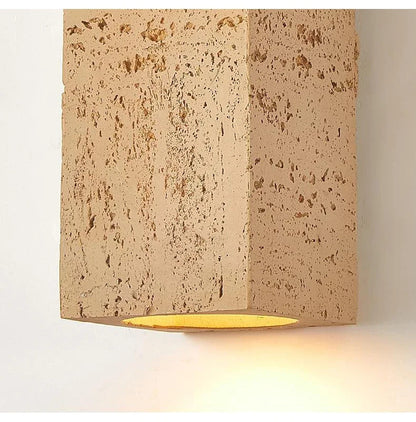 Nordic cave stone wall lamp Square outdoor Wall Lamp Cement Sconce Light LED
