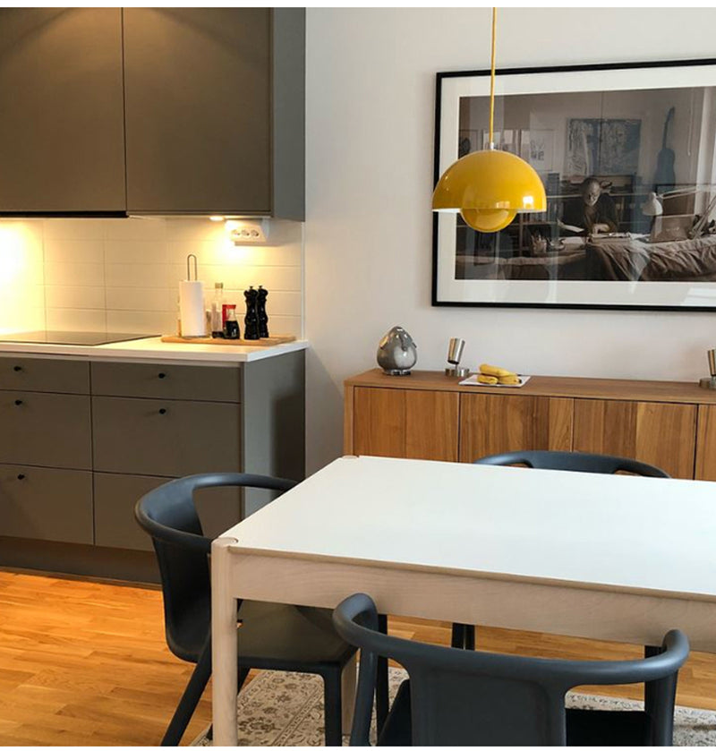 Denmark Designer Semicircular Flower Bud Pendant Lamp LED Lighting Luminaires