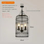 Retro Wrought Iron Chandelier Rustic Orb Vintage Crystal Bird Cage pendant lamps
