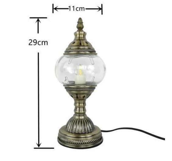 Turkish mosaic glass Table Lamp home bedside table lamp