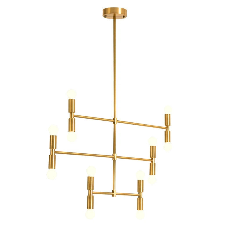 Atomium Chandeliers Post-modern Iron Art Creative Bamboo branching bubbles foyer chandelier