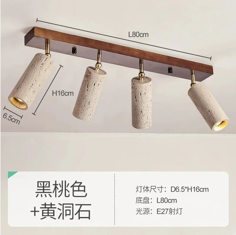 Yellow Travertine ceiling light decoration hallway ceiling light