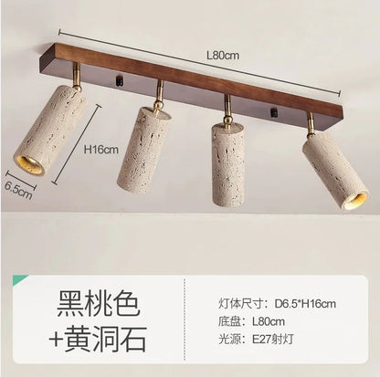 Yellow Travertine ceiling light decoration hallway ceiling light