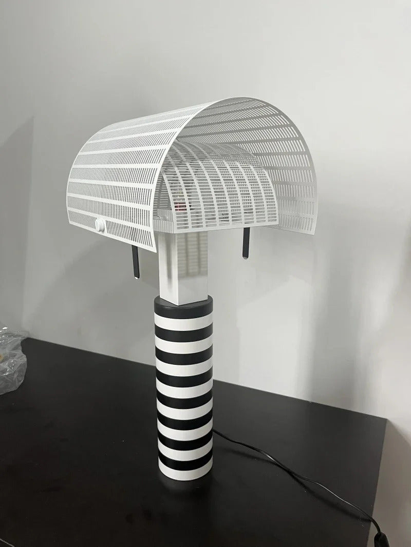 Italian Hot Sales Black White Creative Lamp Children's Bedroom Living Study Room Exhibition Hall LED Stripe Table Lighting