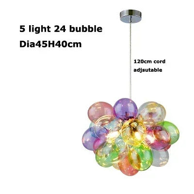 Gross glass bubble Pendant lamp bedroom kitchen island light