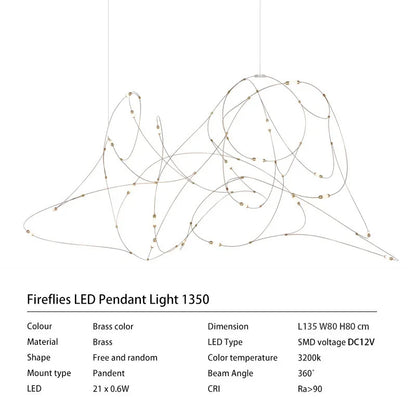 Moooi Flock firefly chandelier luxury hanging dining room lights