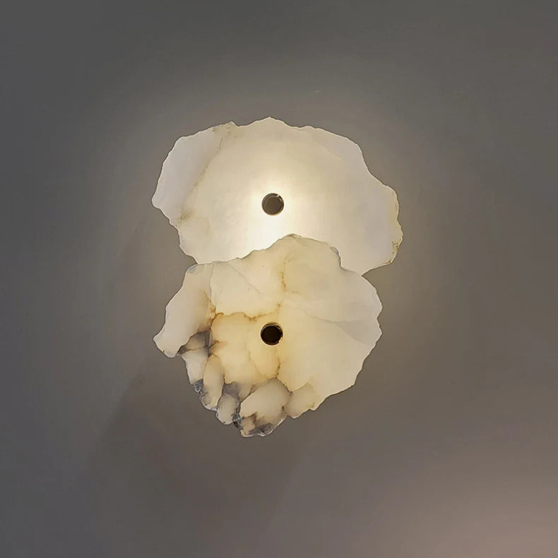 Natural Marble Luxury Wall Lamp Nordic Irregular stone Sconce light