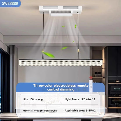 Ceiling Fan Light Invisible Bladeless Ceiling Lamp With Remote Control