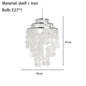 Real Shell Pendant Lights Gold Chrome Metal Romantic Beautiful Hanging Lamp Euphonious Voice E27 For Foyer Bedroom Dining Room