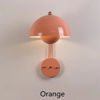 Nordic colorful Bud Wall Lamps Mushroom cute wall sconce bedside night light