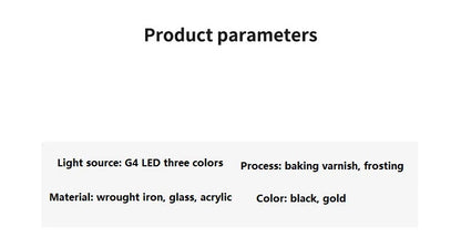 Modern glass ceiling light Living room kitchen light fixtures