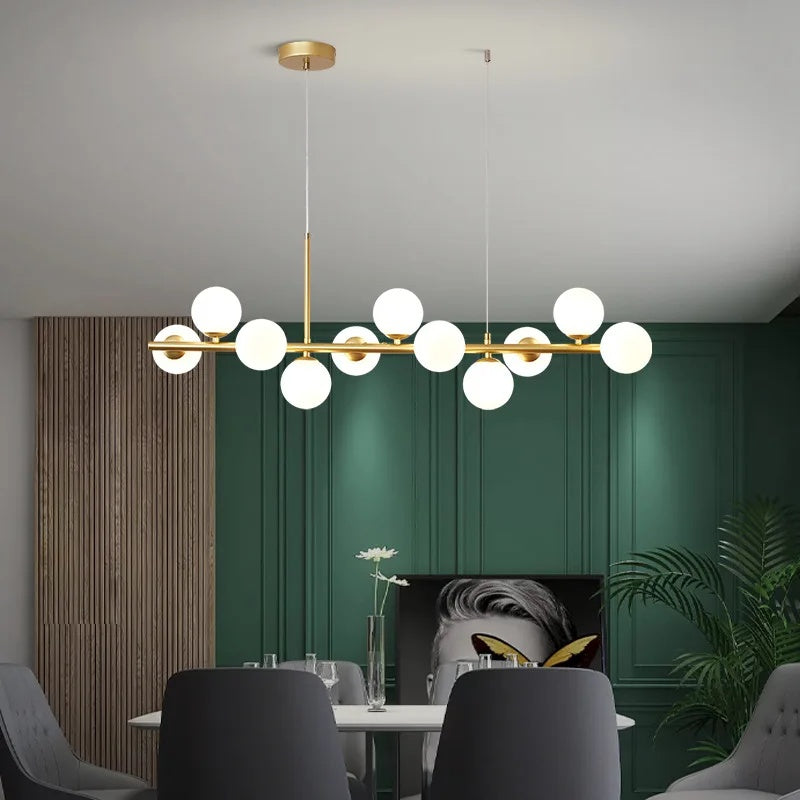 Linear Balls Chandelier
