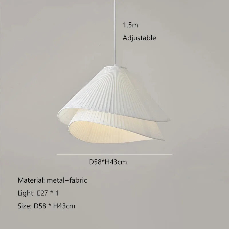 Lia Pendant lamp Nordic white fabric pendant light